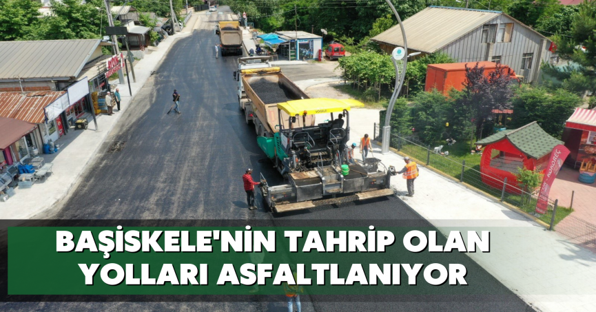 Başiskele'nin tahrip olan yolları asfaltlanıyor