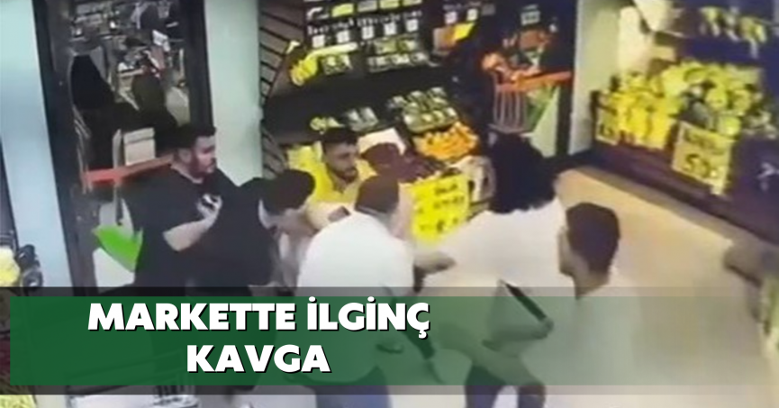 Markette ilginç kavga