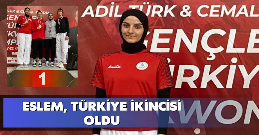 Eslem, Türkiye ikincisi oldu