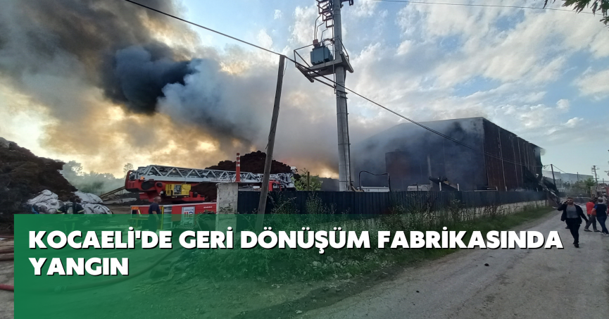 Kocaeli'de geri dönüşüm fabrikasında yangın