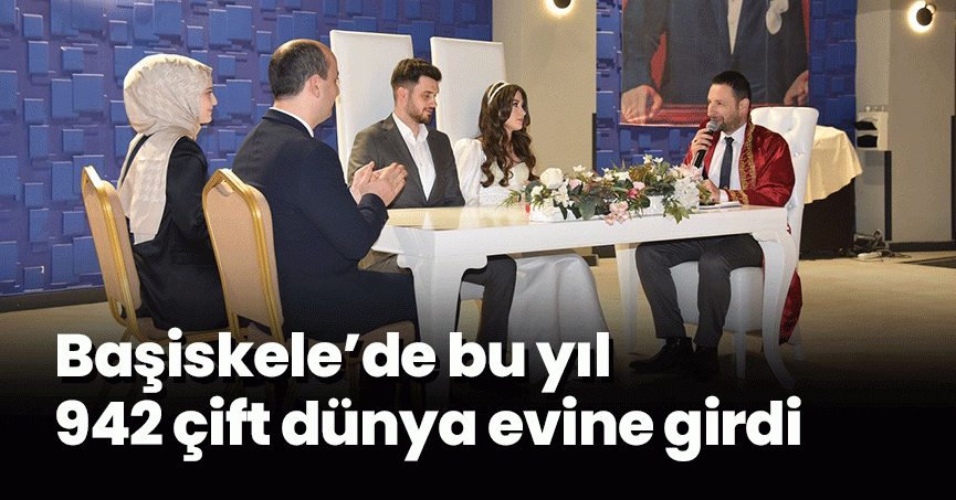 Başiskele’de bu yıl 942 çift dünya evine girdi