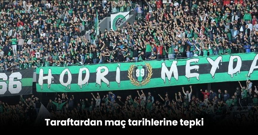 Taraftardan maç tarihlerine tepki