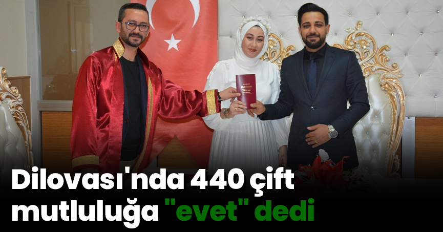 Dilovası'nda 440 çift mutluluğa 