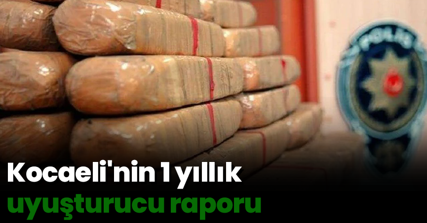Kocaeli'nin 1 yıllık uyuşturucu raporu