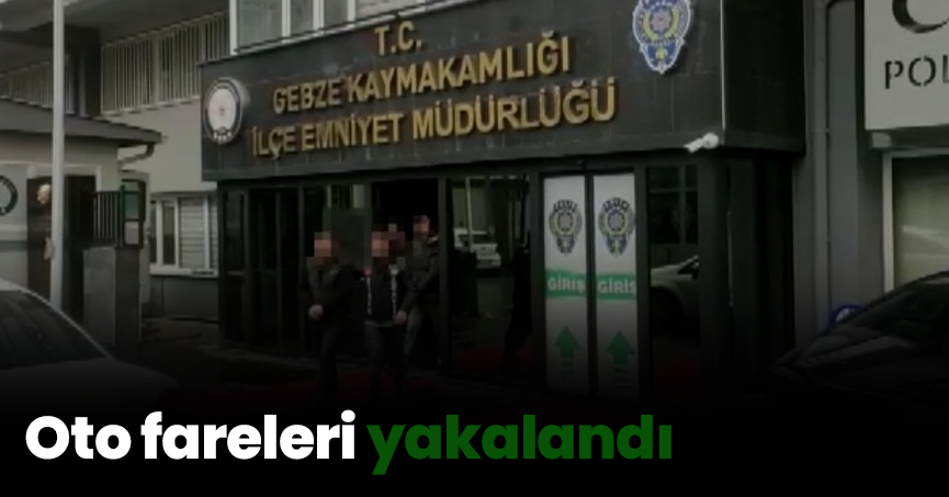 Oto fareleri yakalandı