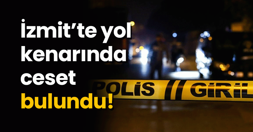 İzmit’te yol kenarında ceset bulundu