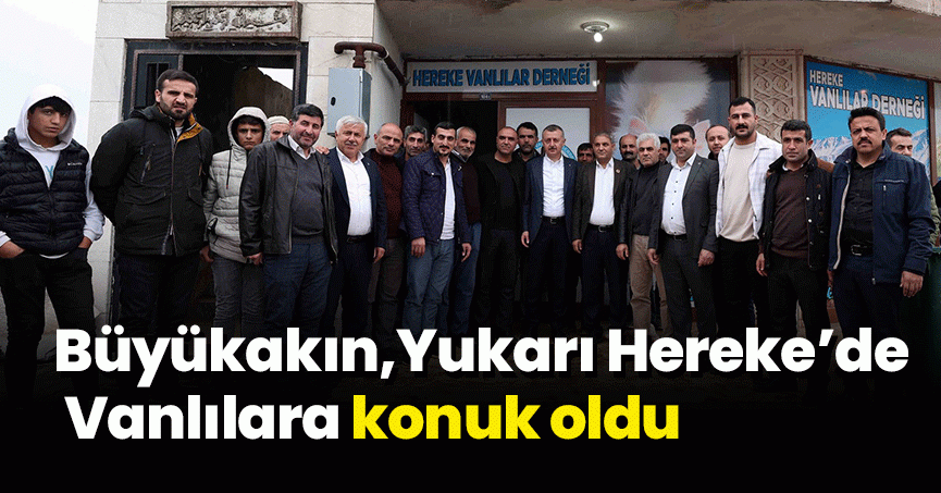 Başkan Büyükakın, Yukarı Hereke’de Vanlılara konuk oldu